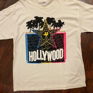 Hollywood white women T-shirt